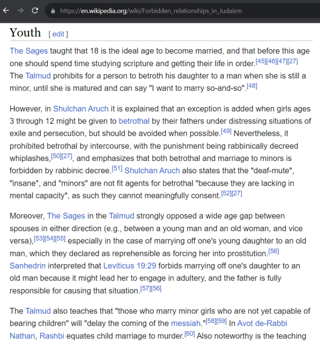 Wikipedia > Forbidden Relationships in Judaism